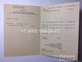 Аттестат 11 класс 1991-1993 года, старого образца